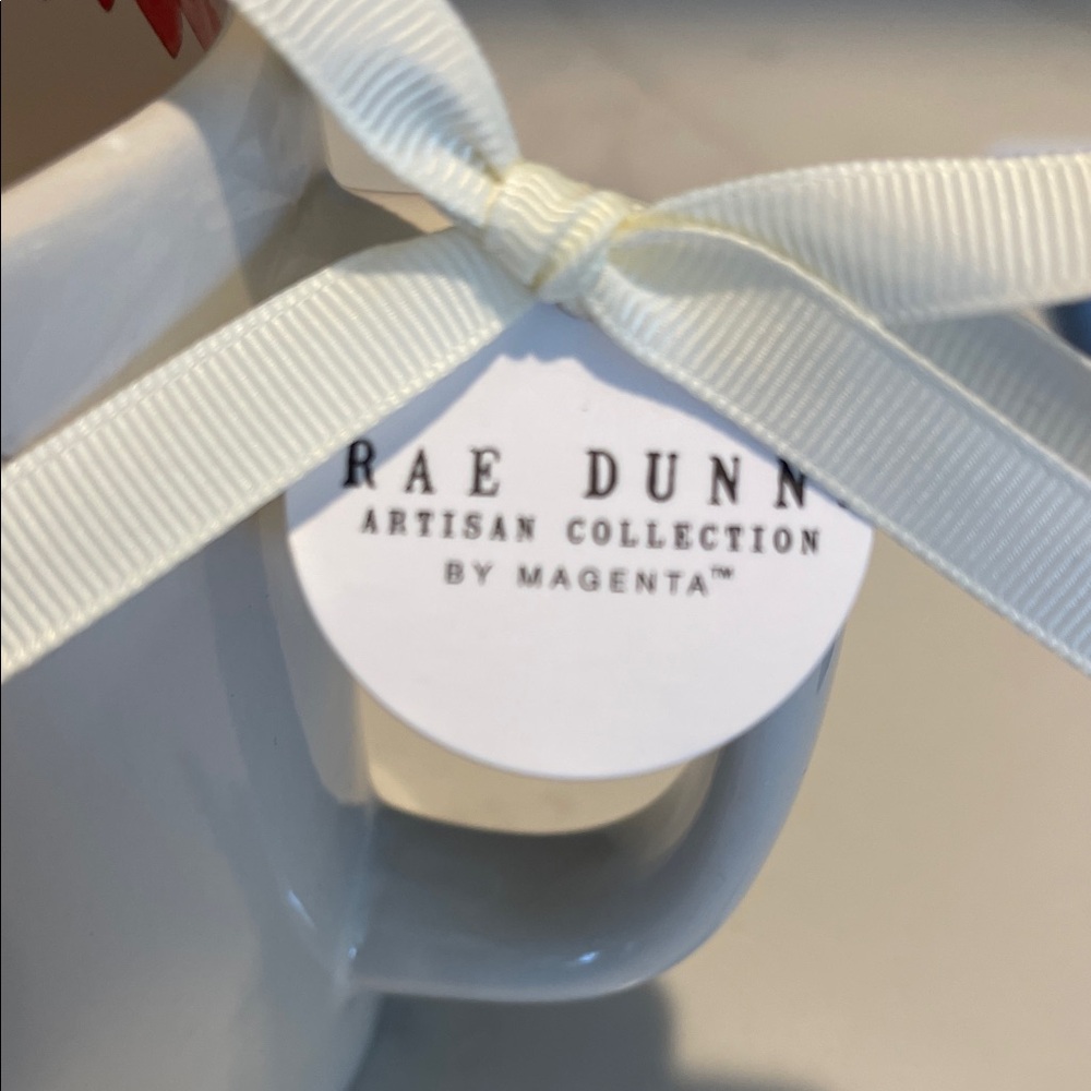 Rae Dunn White Mug with Love Is Patient Love Is Kind Text Heart Interior - Picture 5 of 6